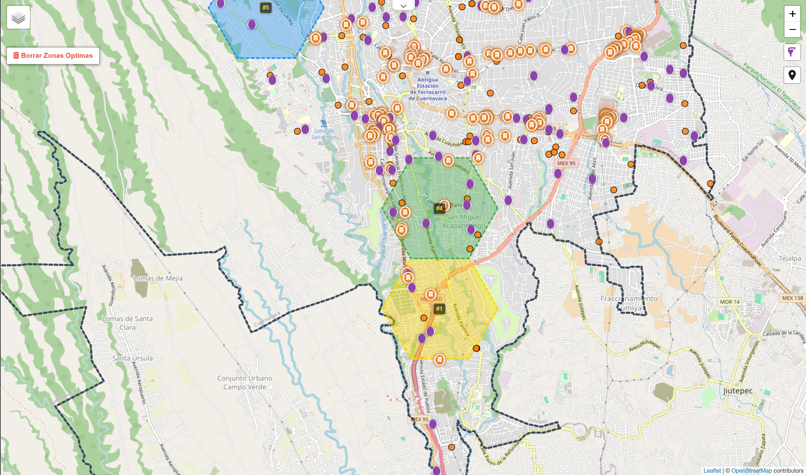Mapa de Zonas Óptimas